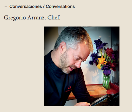 Chef Gregorio Arranz ESAO Guide 20/21