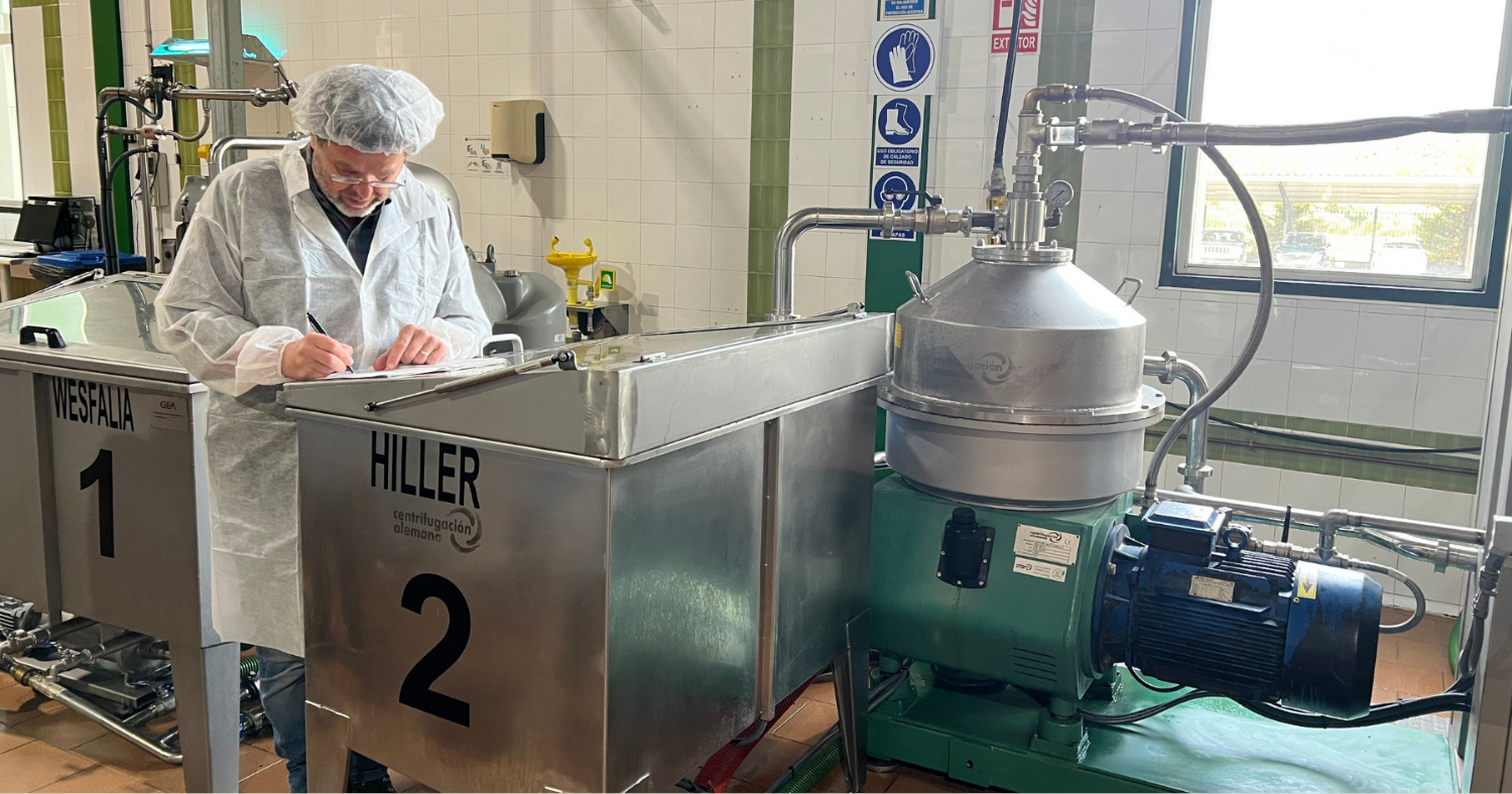 Quality expert carrying out inspections