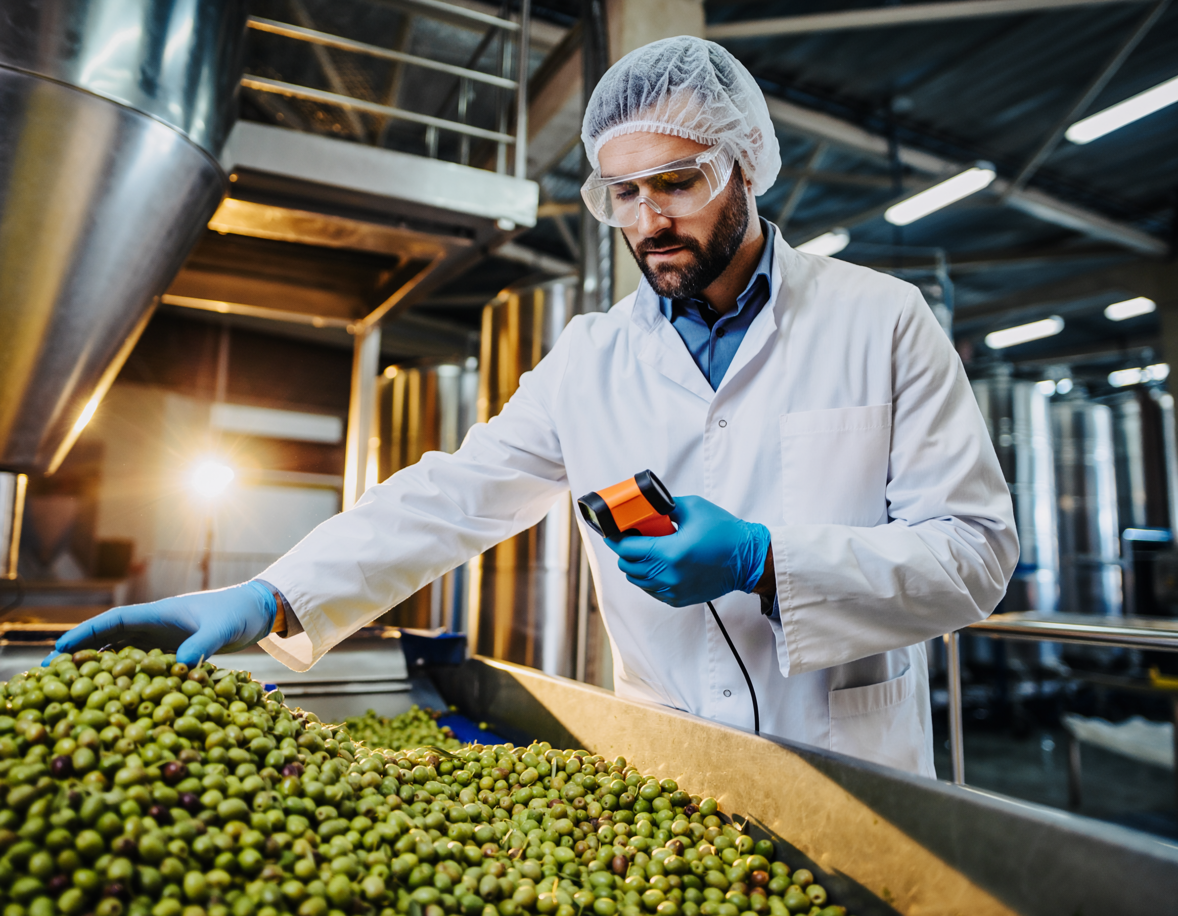 medición de temperatura en almazara